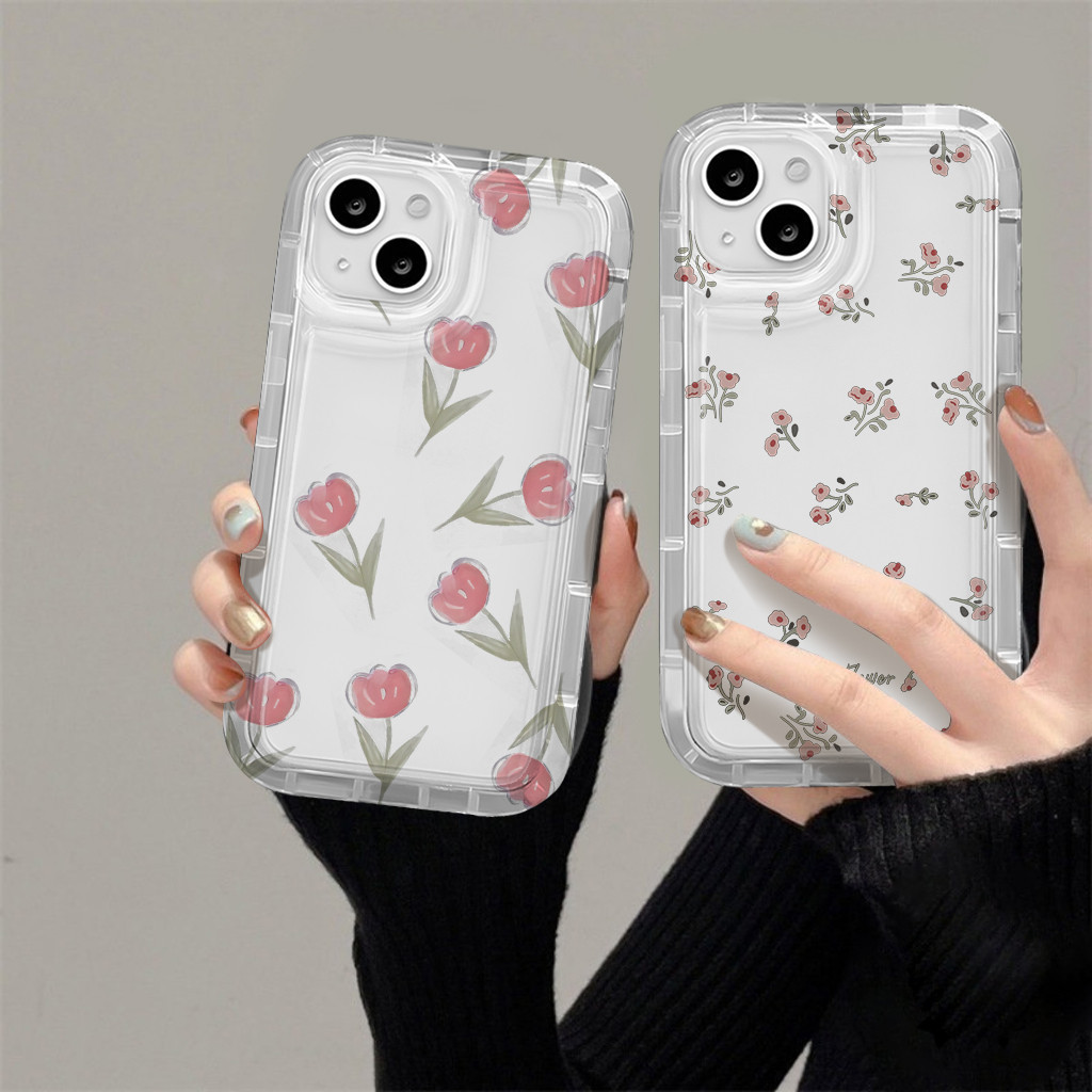 ทิวลิปเคสโทรศัพท์ภาพวาดสีน้ํามัน soft Case HP Realme C75 C75x C65 หมายเหตุ 60 หมายเหตุ 60x C61 C63 C