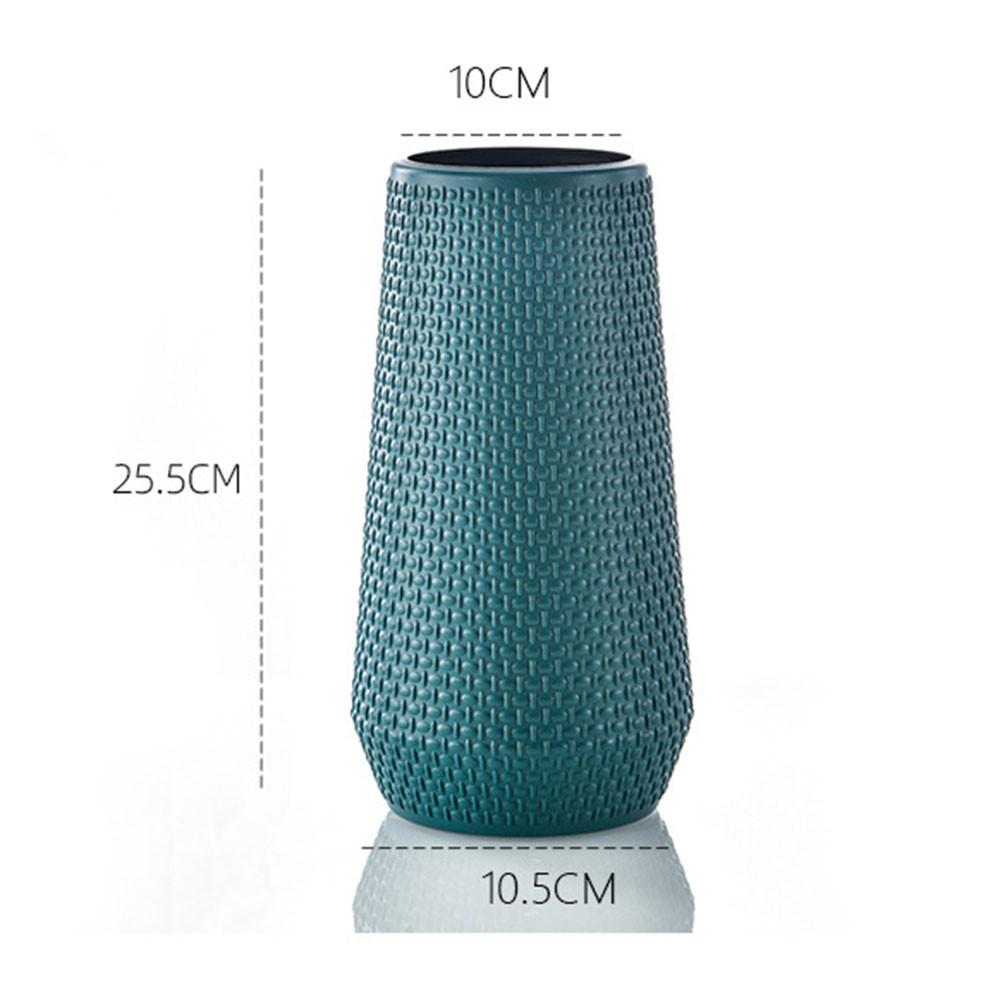 แจกันสีขาว ตกไม่แตก แจกันพลาสติก แจกันดอกไม้ แจกันมินิมอล สำหรับตกแต่งบ้าน พร็อพถ่ายรูป - รูปที่ 7