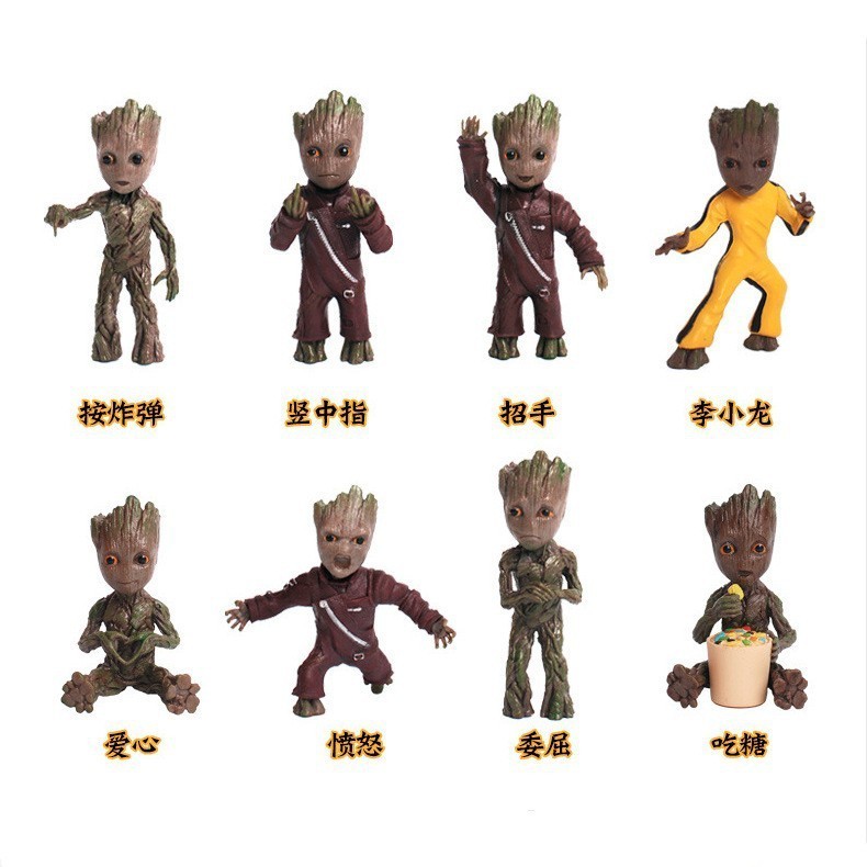 Vsjs Galaxy Guard 2 Treeman Baby Groot พวงกุญแจจี้ Groot เครื่องประดับชนิดบรรจุกล่อง