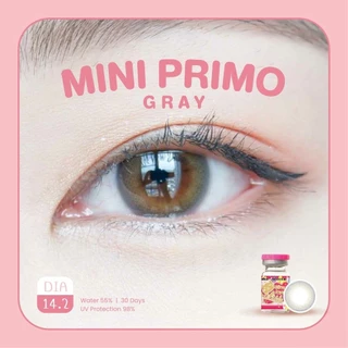 คอนแทคเลนส์(มินิ)🔥Mini Primo🔥(Kitty Kawaii) สี : Brown / Gray รายเดือน มีค่าสายตา