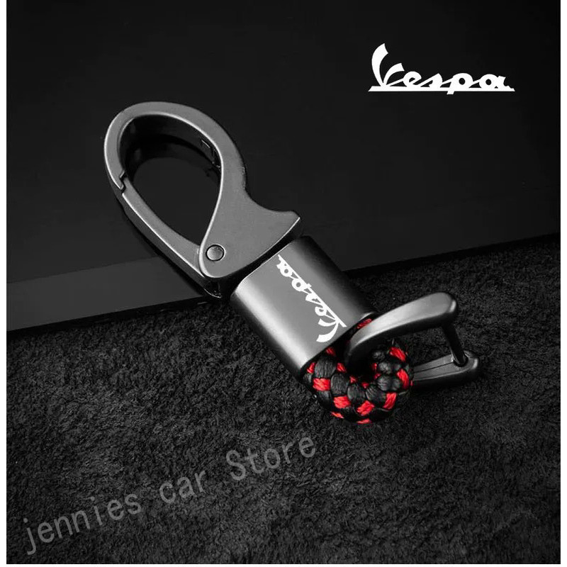 รถจักรยานยนต์พวงกุญแจโลหะส่วนตัวที่กําหนดเองสําหรับ Piaggio Vespa Primavera 150 SPRINT 150 GTS 300 เช่น LXV 125 200 อุปกรณ์เสริม