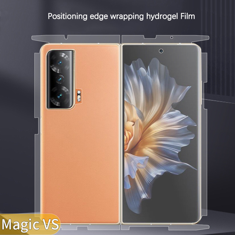 สําหรับ Honor Magic V Vs V3 Ultimate VsUltimate S 3 ตําแหน่งรอยขีดข่วนซ่อมอัตโนมัติห่อขอบ Soft TPU HD Matte Blue Light Hydrogel ฟิล์ม