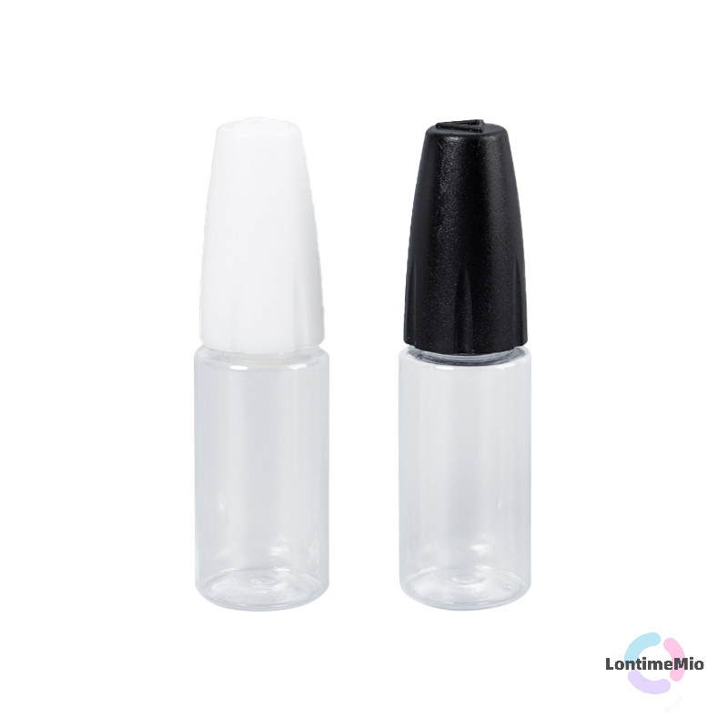 Lontimemio] 1 ชิ้น 10 มล. PET Clear Vial พร้อมขวดหยดปลายบางยาวสําหรับ Vape อุปกรณ์น้ํามันสูบบุหรี่โถของเหลวใหม่