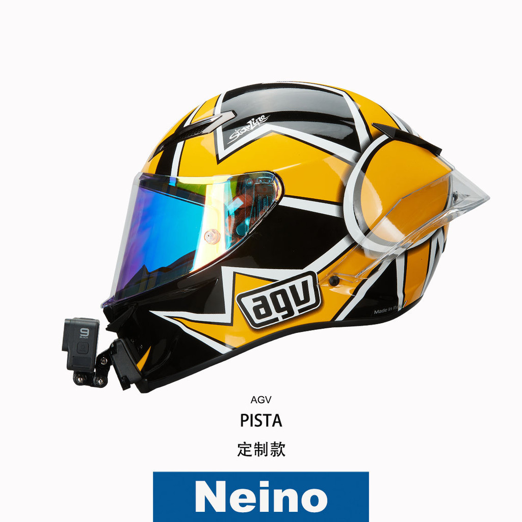 ของแท้ตรงรุ่น AGV PISTA agvฐานยึดกล้องหมวกกันน็อค GoPro ขายึดกล้องติดหมวกกันน็อค แผ่นติดหมวกติดตั้งก