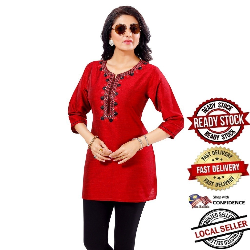 Kurti ผู้หญิงอินเดียออกแบบใหม่ kurti ชุด kurti plus size kurti มุสลิม kurti ชุดพร้อมกางเกง kurti top