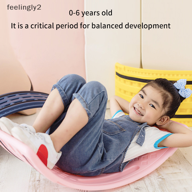 {สไตล์ฮอต} Kids Rocking Balance See Board Training Equipment Game Teeterboard Play Toy Plate {สไตล์ฮอต}