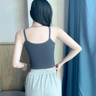 #262 มาใหม่ เสื้อสกีนลายสายเดี่ยว เสื้อกล้าม มีฟองน้ำในตัว พร้อมส่ง สินค้าพร้อมส่ง