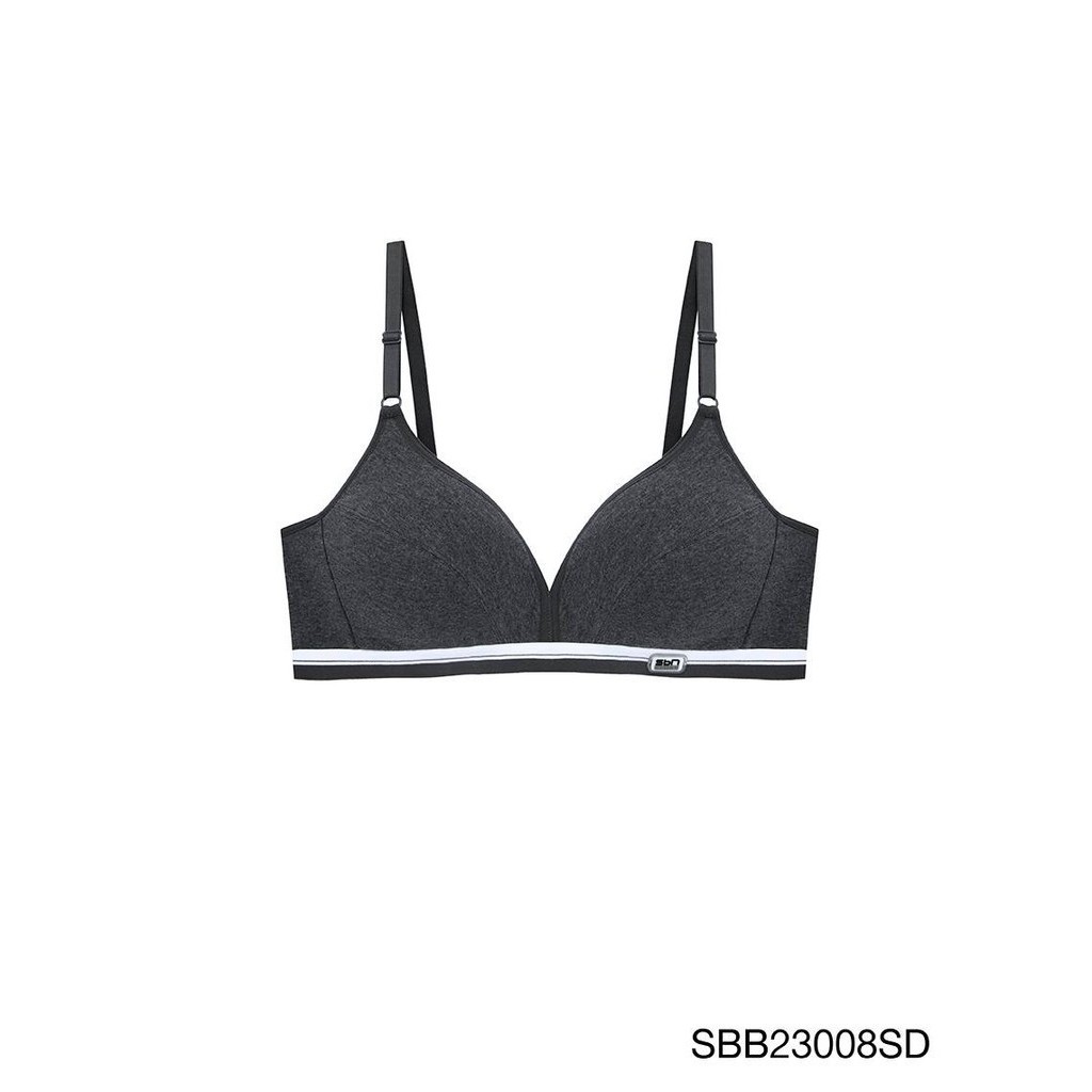 Sabina Sbn Sport Level 1 เสื้อชั้นใน ไร้โครง รหัส SBB23008SD - สีเทาเข้ม