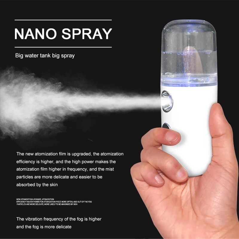 30ml Mini Nano Facial Sprayer USB Nebulizer Face Steamer Humidifier Beauty Skin Care เครื่องมือ Home Liquid Air Fresheners Dropship
