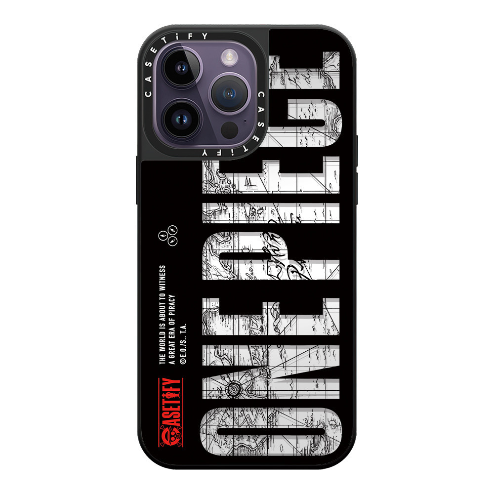 One Piece letter Hard Mirrorเคสโทรศัพท์สําหรับIPhone 15 ProMax 15Pro 15 14 13 12 11 Pro Maxกรณีห่อกันกระแทกMatte Frostedด้านหลังอะคริลิค