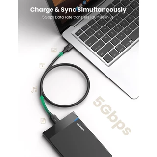 UGREEN รุ่น US130 สายเคเบิ้ล USB3.0 to Micro-B3.0 Gold-plated ความยาวสาย 0.25-2 เมตร