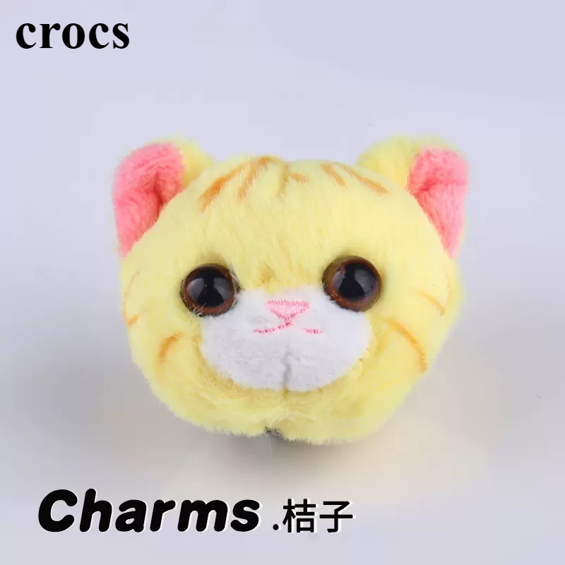 Crocs Jibbitz Charms 3D Plush รองเท้าผ้าใบหัวเข็มขัด DIY Crocs สีสันดอกทานตะวันรองเท้าดอกไม้คุณภาพสูง