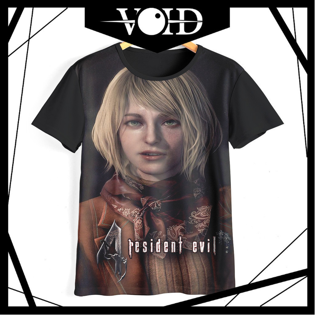 เสื้อยืดเด็ก เสื้อยืดผู้ใหญ่ เกมจัมโบ้ 14RE4 Resident Evil 4 Ashley เสื้อผ้าเด็กเสื้อผ้าผู้ใหญ่เกมจั