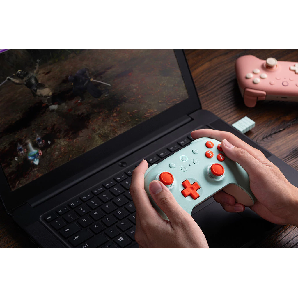 8BitDo คอนโทรลเลอร์เล่นเกมไร้สาย Ultimate 2C ใหม่สําหรับพีซี, Windows 10, 11, สํารับไอน้ํา, Raspberry Pi, อุปกรณ์เสริมเกมแพด Android thumbnail 5