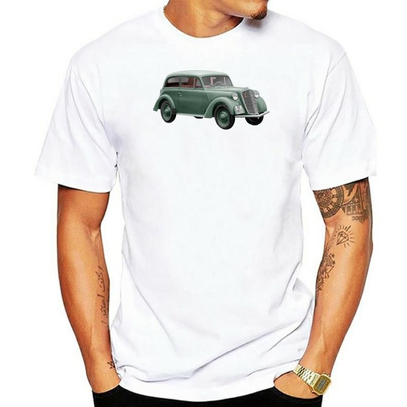 เสื้อยืด.unisex แบบคลาสสิก Opel Olympia ปี 1937