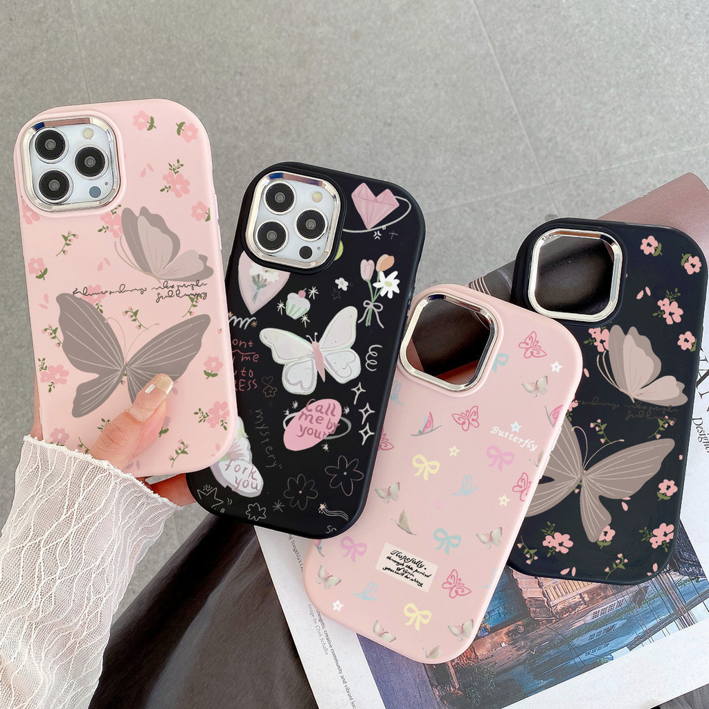 เคส OPPO A18 A54 A5S A15 A17 A3S A16 A58 A57 A5 A9 A31 2020 A77S A12 A38 A92 F11 A1K A96  ผีเสื้อที่