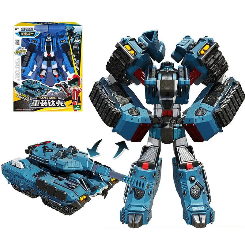 Transformation ของเล่น Galaxy นักสืบ Tobot Transformation รถหุ่นยนต์ของเล่นเกาหลีการ์ตูน Brothers อะนิเมะ Tobot Deformation ถังรถของเล่นของขวัญ