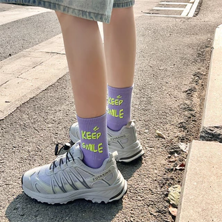 🌸พร้อมส่งในไทย🧦ถุงเท้ากีฬาลําลอง ถุงเท้าผู้หญิงทันสมัย ลายการ์ตูน ผ้าฝ้ายแท้ เนื้อผ้านุ่ม หวานและน่ารัก