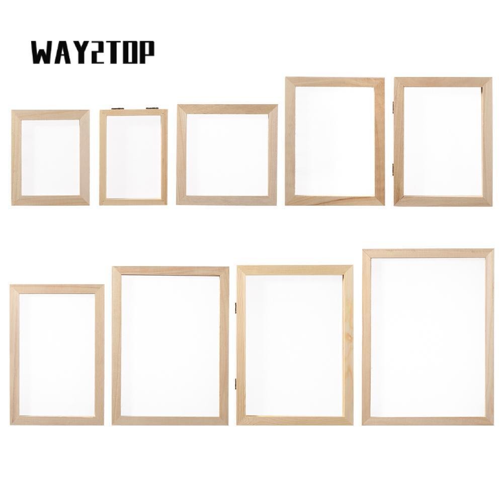WAY2TOP แม่พิมพ์ตาข่ายไม้ สําหรับทํากระดาษ ของขวัญ