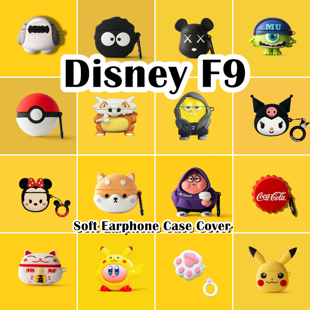 READY STOCK!นําไปใช้กับ Disney F9 เคส Case เคสหูฟัง ซีรีส์การ์ตูนอินเทรนด์ ซิลิโคนนุ่ม เคส เคสหูฟัง
