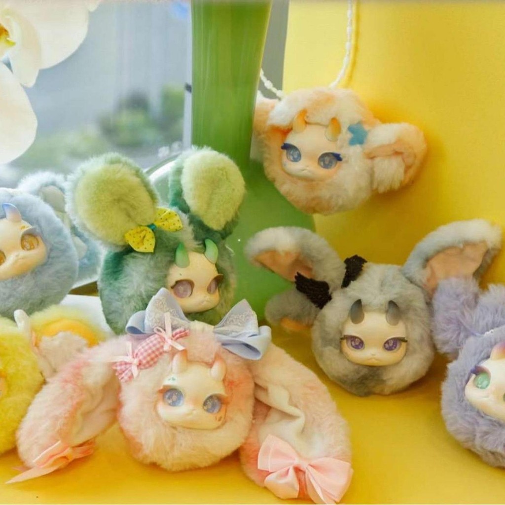 [ 6 กล่อง] Rabbit Dragon V1 น่ารักตุ๊กตาตุ๊กตาสัตว์กล่องตาบอดของเล่น