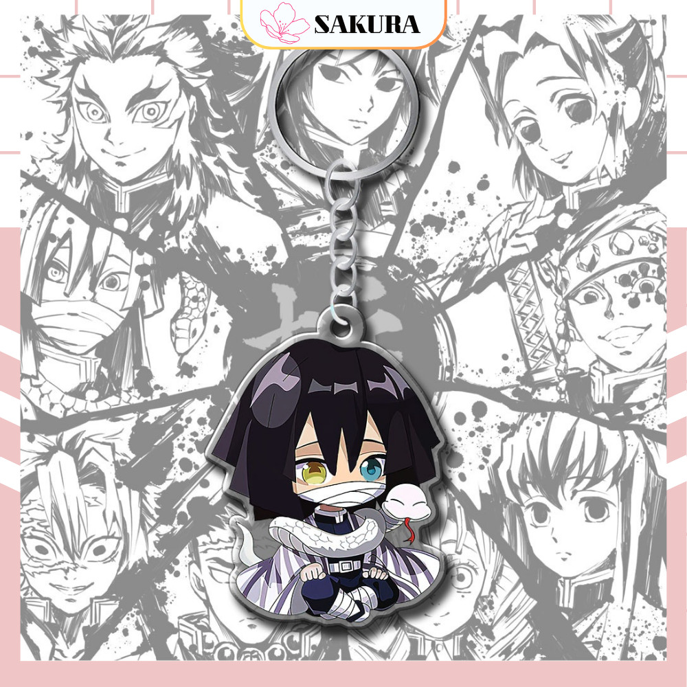 พวงกุญแจ Iguro Obanai Chibi, มังงะอนิเมะ Kimetsu No Yaiba, ของขวัญสําหรับคู่รักเพื่อนครอบครัว