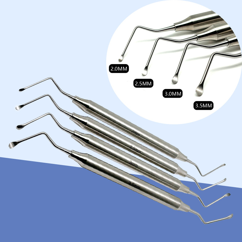 1 ชิ้นทันตกรรม Gracey Curette ปริทันต์กระดูก Curettes ทันตกรรม Scaler เครื่องมือทําความสะอาดฟันเครื่องมือทันตกรรม