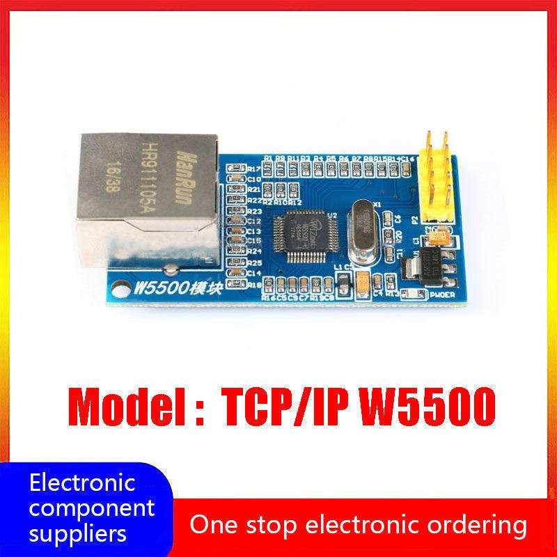 SPI ถึง RJ45 เครือข่าย WAN, เหมาะสําหรับ Raspberry PI Arduino AVR STM32, W5500 Ethernet โมดูลเครือข่