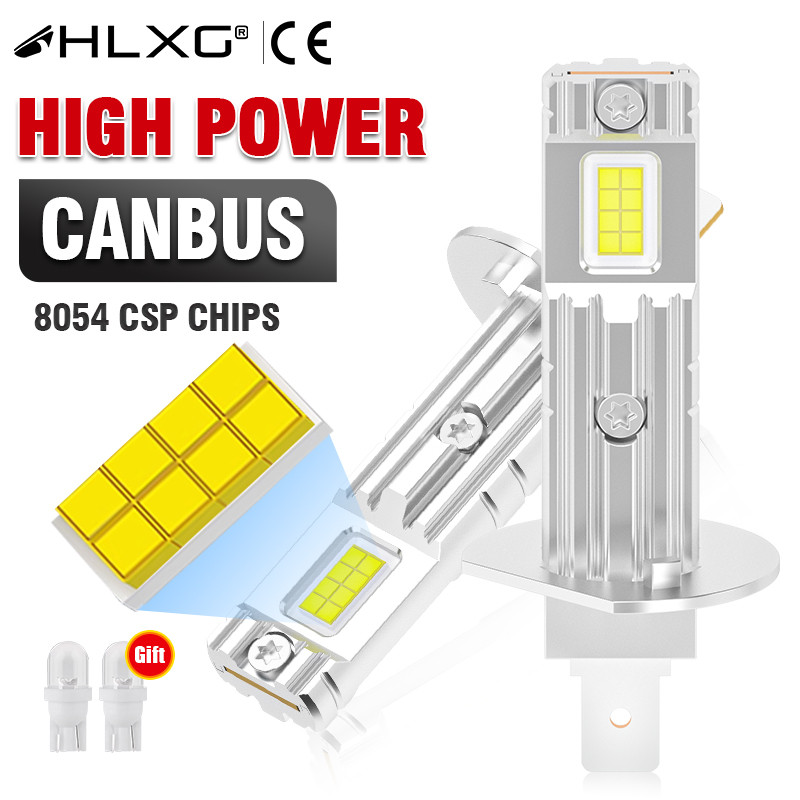 300w H1 LED ไฟหน้า Canbus 6000K H1 H3 30000LM ไร้สาย High Power Plug และ Play CSP ชิปรถจักรยานยนต์หลอดไฟหมอกอัตโนมัติ 12V