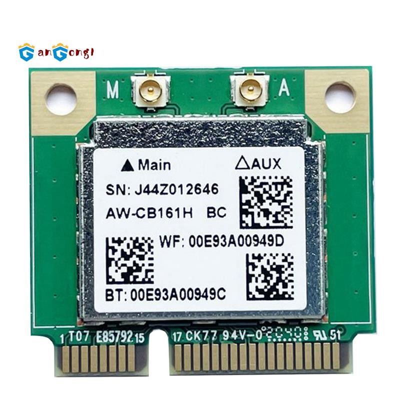 [gangong1]Dual Band Realtek RTL8821 AW-CB161H Wifi Wlan Card Bluetooth 4.0 Combo ไร้สายครึ่ง Mini PCI-E อะแดปเตอร์ 433Mbps 802.11Ac