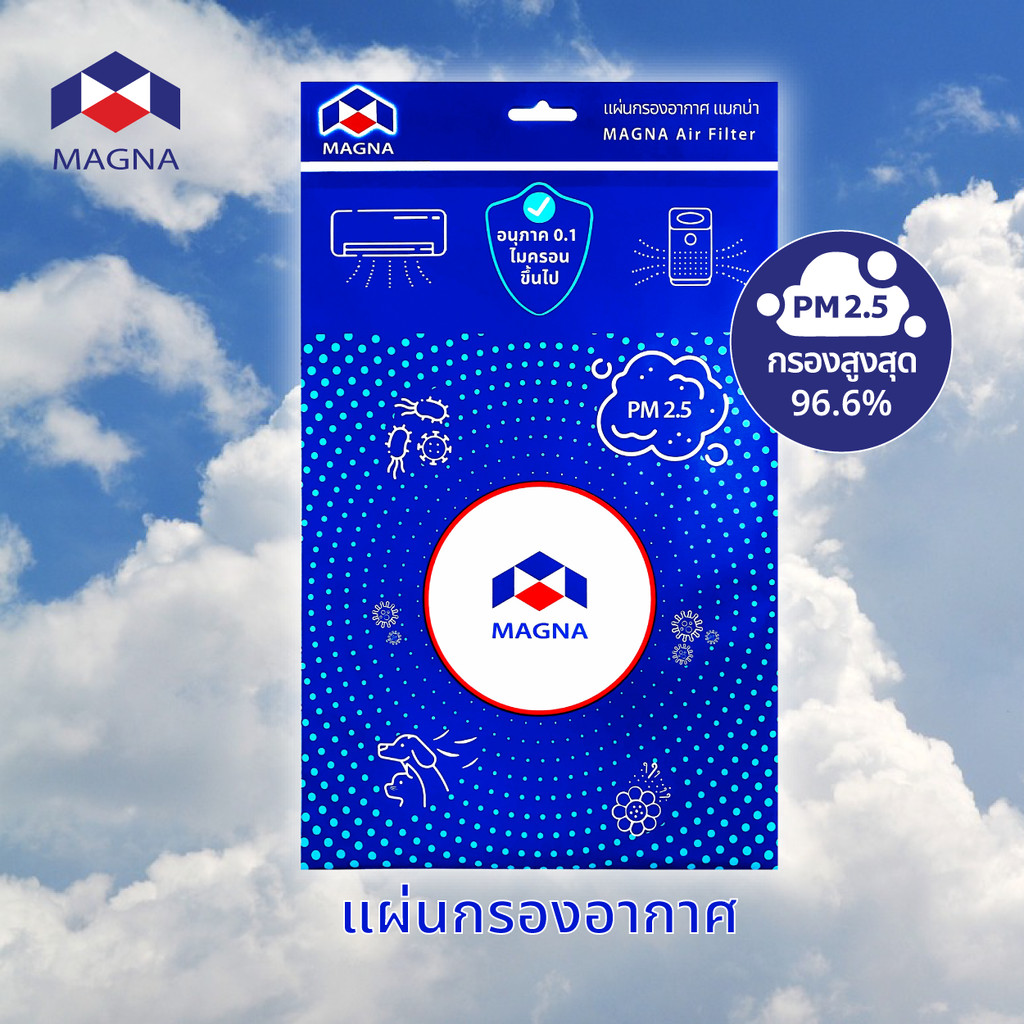 แมกน่า แผ่นกรองอากาศ กรองฝุ่น PM 2.5 ฟอกอากาศ ไส้กรองอากาศ ฟิลเตอร์ เฮปปา / MAGNA Air Filter MI Air Purifier HEPA Filter