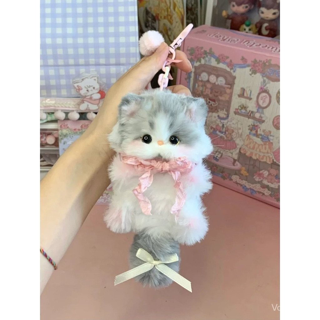 จี้ลูกแมวแท่งบิดสร้างสรรค์กระเป๋าวัสดุ DIY แฮนด์เมดเครื่องประดับสาวน่ารักของขวัญตุ๊กตาสำหรับนักเรียน