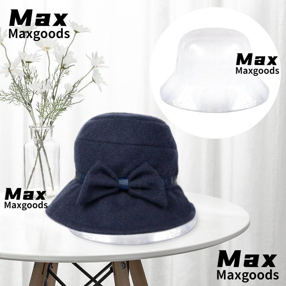 Maxg ที่วางหมวกอ่างล้างหน้า,เสื้อผ้าตู้เสื้อผ้าเก็บชั้นวางหมวกชาวประมง,ขาตั้ง PVC กรอบป้องกัน Hard Bucket หมวก Rack สําหรับห้องนอน Travel Home