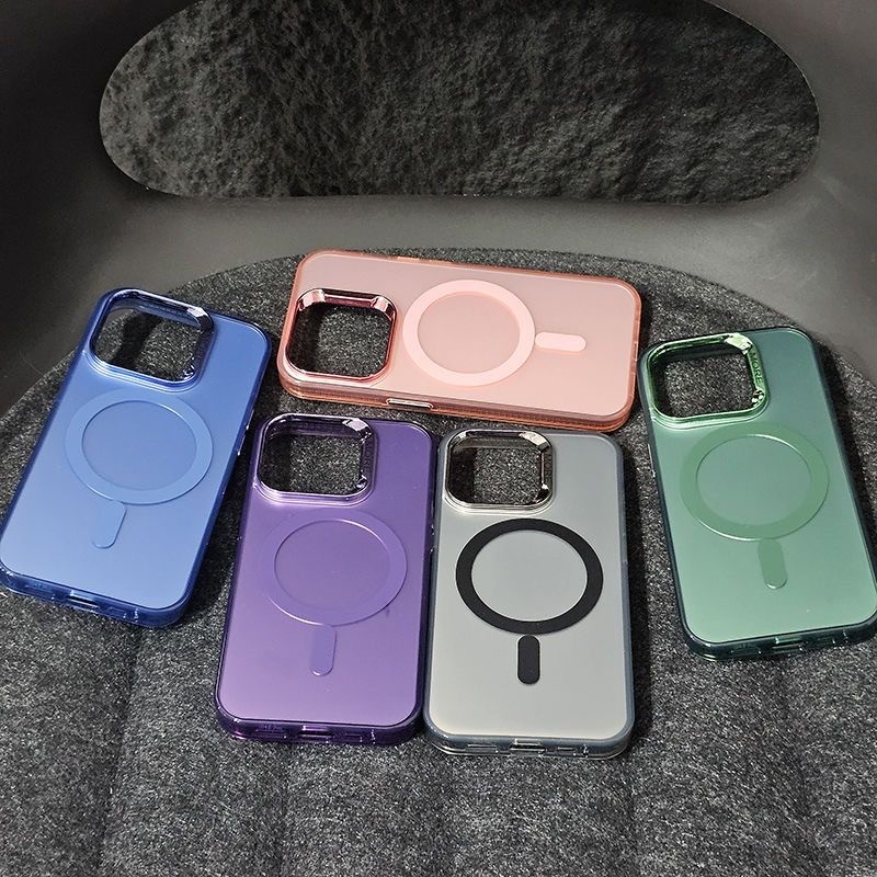 เคสกันกระแทก สำหรับ iPhone 17 17Pro Air 16 15 14 13 12 11 Pro Max 7 8 Plus  SE 2 เคสโทรศัพท์มือถือแบบแม่เหล็กชาร์จไร้สาย