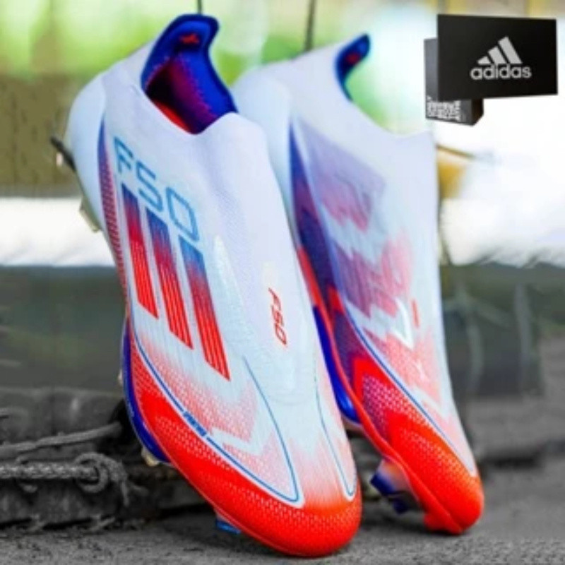 รองเท้าฟุตบอล F50 MESSI 'FAST rerborn' 2024 New Elite FG 39-45 Men S รองเท้าฟุตบอลถักกลางแจ้งรองเท้าฟุตบอลกันลื่นและทนต่อการสึกหรอ7ITY