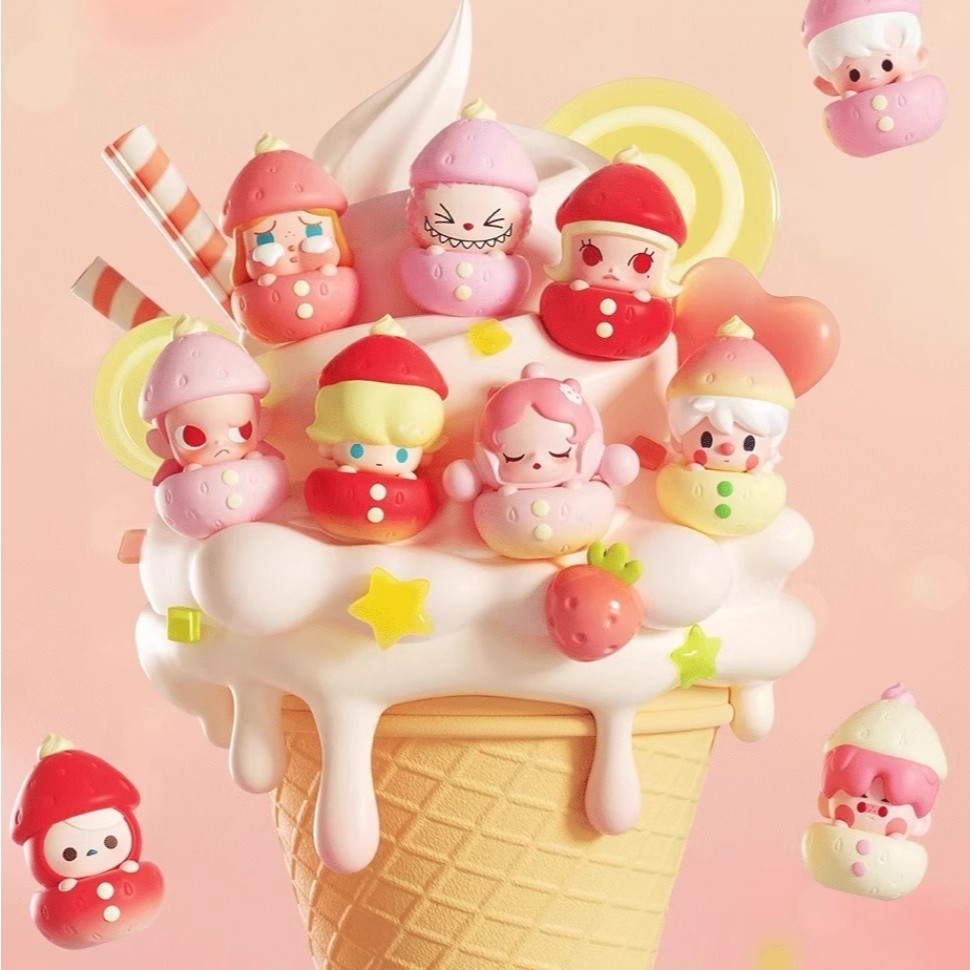 ซื้อ Popmart popmart POPBEAN Cute Pellets Seasonal Limited Strawberry Series Static Figure Creative Jewelry Gift