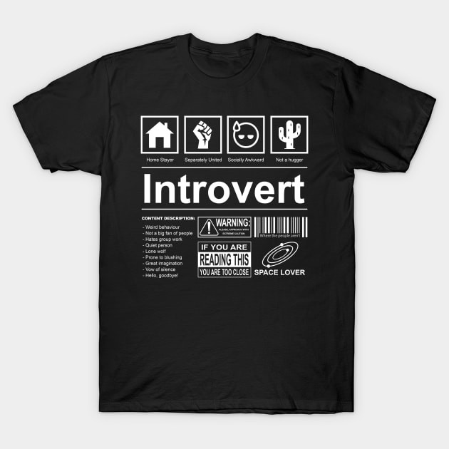 [COD]เสื้อยืด Introvert Label T-Shirtสีดำ สไตล์ เสื้อกีฬา แฟชั่น ธรรมดา