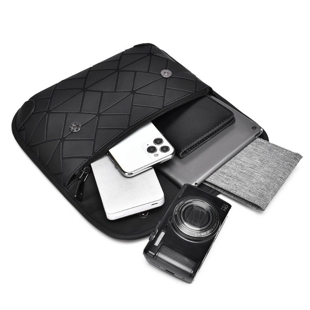 Confianza Messenger Bag, กระเป๋าสะพายชายลายตารางกันน้ํา, กระเป๋าใบเล็กเคลือบหรูหรากระเป๋าสะพายข้าง