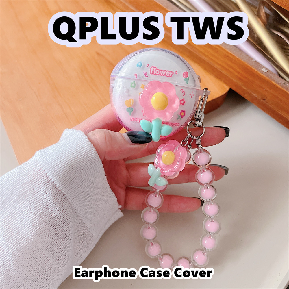 อนาคตดาวสําหรับ QPLUS TWS Case Casing Soft Silicone Headphone Case DIY Summer Style