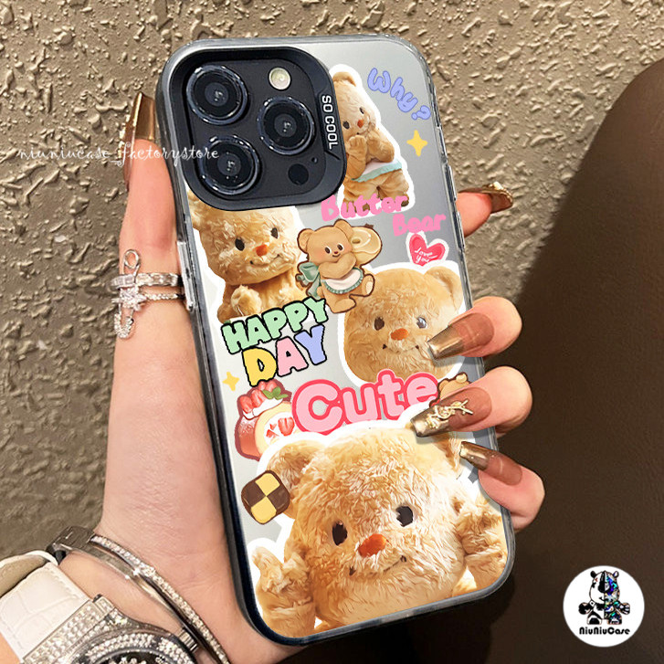 COD-ในไทย น่ารักหมีเนย ไอโฟน 11 เคสโทรศัพท์มือถือ สําหรับ IPhone 14 11 15 13 12 Pro Max SE 7 8Plus XS X XR เคสไอโฟนสวยๆ