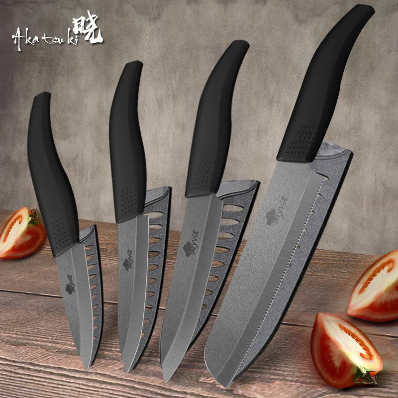 Kitchen Knives cook set Ceramic Knives Cook set 3 4 5 6 inch Zirconia Ceramic Black Blade Cooking Pa