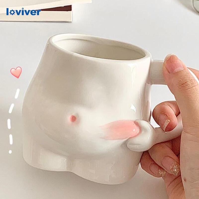 320มิลลิลิตรตลกถ้วยกาแฟเซรามิกแก้วศิลปะออกแบบถ้วยน้ําห้องนั่งเล่นอุปกรณ์ตกแต่งบ้านสร้างสรรค์แก้วของขวัญ