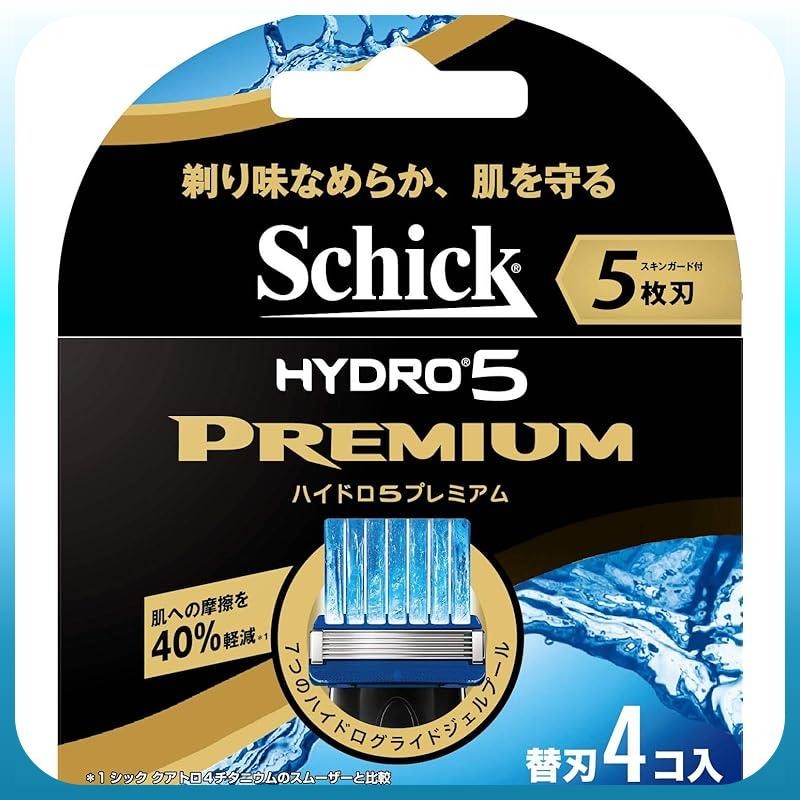 Schick Hydro5 Premium Replacement Blades for Men's Razors, 4-Pack