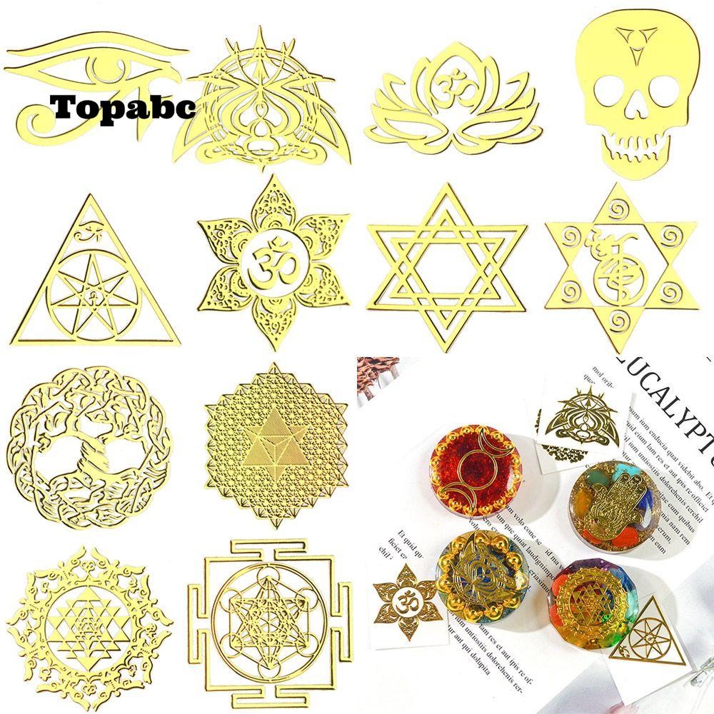 Top สติกเกอร์พีระมิด 7 จักระ DIY อุปกรณ์เสริม สําหรับตกแต่ง