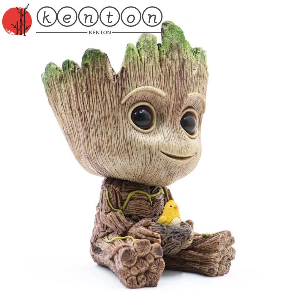 Kenton Groot Action Figure ของเล่นตกแต่งรถ Mini Groot รูปของเล่น Avengers Marvel ตุ๊กตา