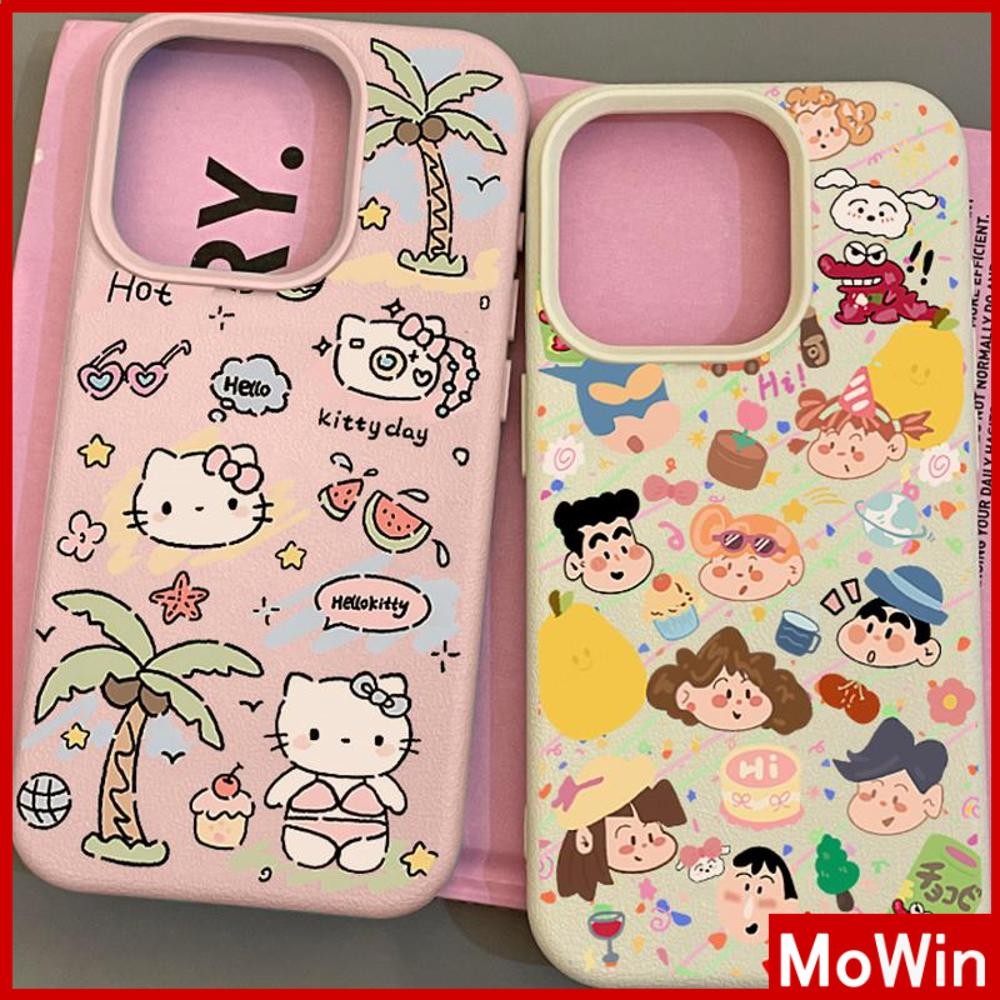 Movin - เคส iPhone 16 Pro Max iPhone 11 เคสหนังเนื้อนิ่มสีแคนดี้ TPU รูปการ์ตูนน่ารักๆ Compatible With iPhone15 Pro max 14 13 12 Pro max XS XR 7 Plus 8 Plus