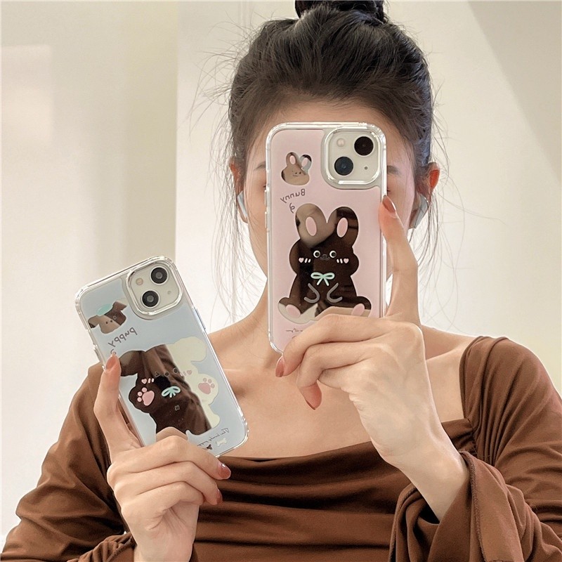 กระจกแต่งหน้านุ่มโปร่งใสกรณี Anti-Fall เคสโทรศัพท์สําหรับ iPhone 16 Promax 15 Promax 12 13 Mini 14plus 11 Pro Max X XS XR XS Max 7 8 plus Se2020
