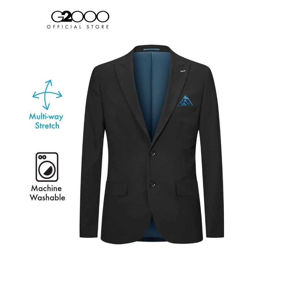 G2000 เสื้อสูทสำหรับผู้ชาย ทรง Slim Fit รุ่น 4111302399 BLACK