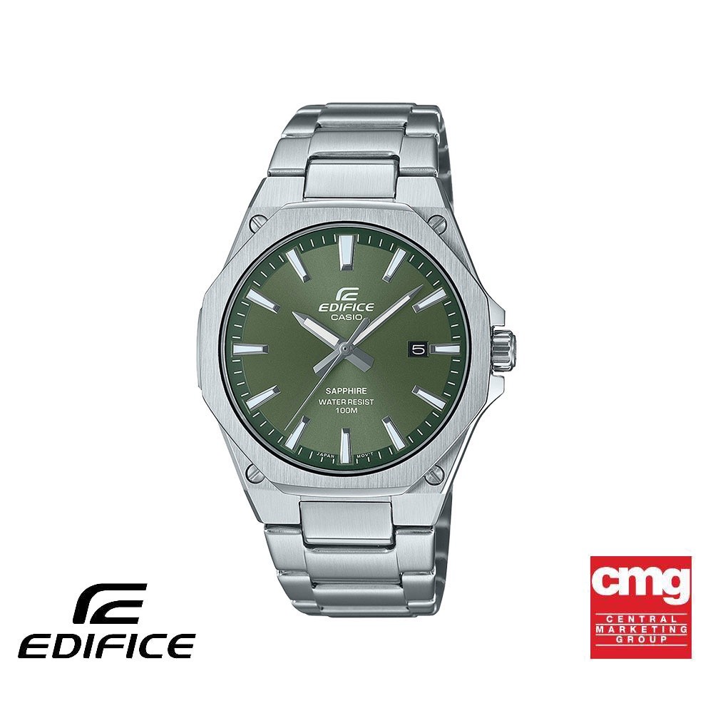 CASIO นาฬิกาข้อมือผู้ชาย EDIFICE รุ่น EFR-S108D-3AVUDF วัสดุสเตนเลสสตีล สีเขียว