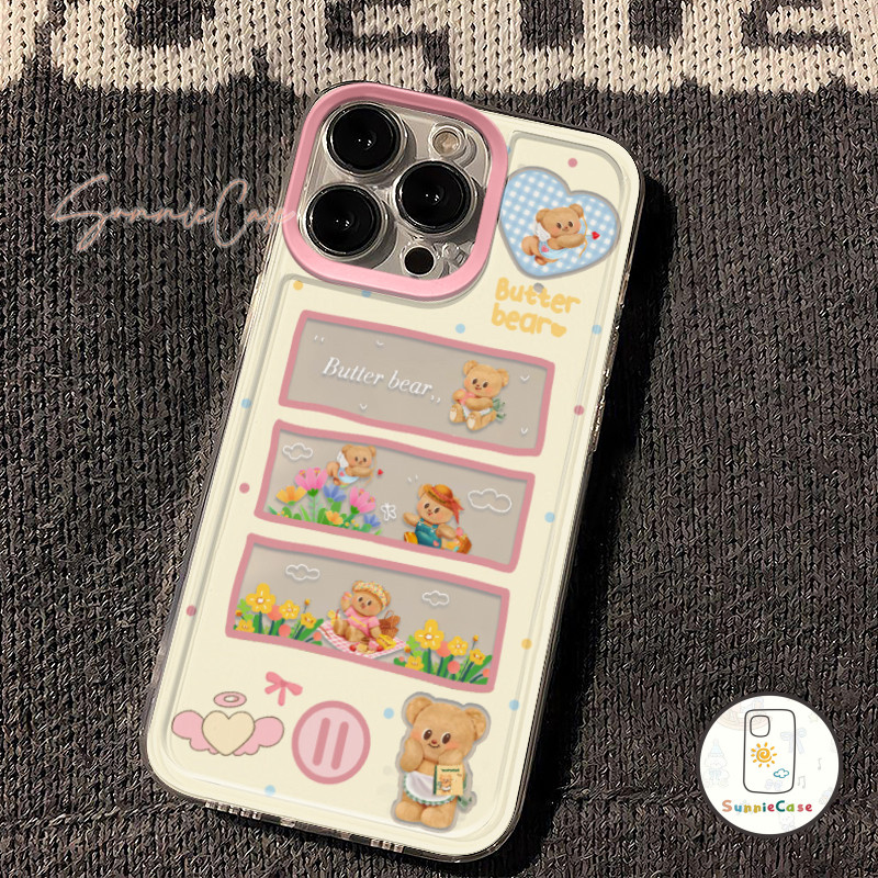 ช้างน่ารัก การ์ตูนหมี Redmi 10A 9A 13C 11 13 9 12 10C 12C 9T 9C NFC A2 A19 12 8 11S 10 Pro POCO M3 ความหรูหรา คู่ เคส - รูปที่ 7